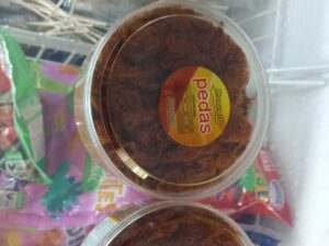 Gepuk kering sapi dan Abon ayam